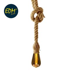 kit pendentif corde vintage avec ampoule tubulaire inclus 3xaaa