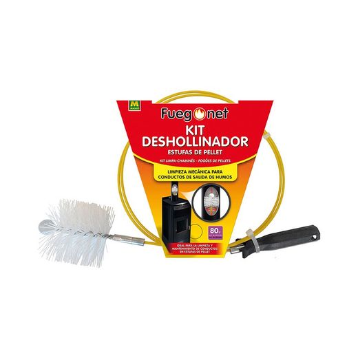 Kit limpa-chaminés - fogões a pellets de ø80mm - fuegonet