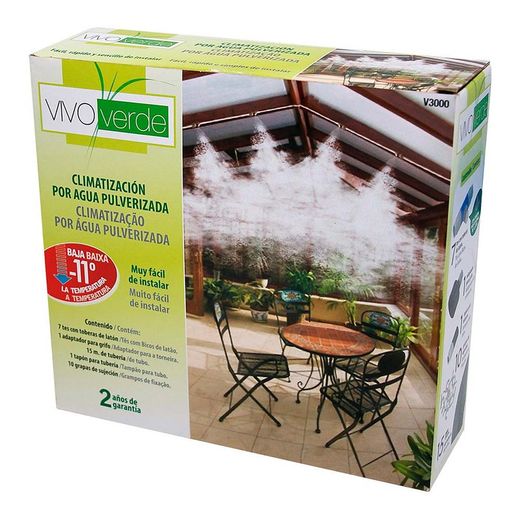Kit Nebulizador Verde Vivo de Nebulização e Resfriamento