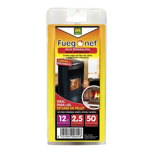 Kit de réparation : cordon isolant ø12 + adhésif 50ml - fuegonet