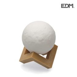 Lâmpada lunar em 3d dois tons de luz e ø8cm edm