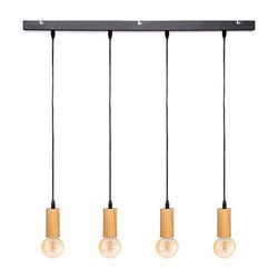 Candeeiro de Teto Col. "Ays" E27 60w Cor Preto/Bege 110x100cm