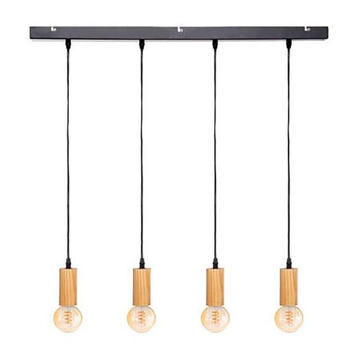 Plafonnier Col. "Ays" E27 60w Couleur Noir/Beige 110x100cm