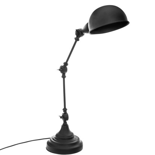 Lampe de table noire vintage 55x43,5x16,5 cm Ampoule E14 non incluse