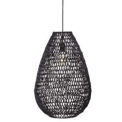 Candeeiro de teto preto E27 Col.'Tressé' 55x37,5cm