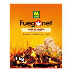 Lã Orgânica para Acender Fogo 1kg Fuegonet 231653 Massó