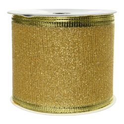 Laço com glitter dourado 270x6,3cm