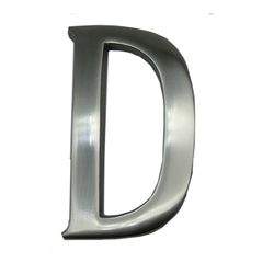 Lettre D Nickel Mat 10cm Fixation Invisible Edm