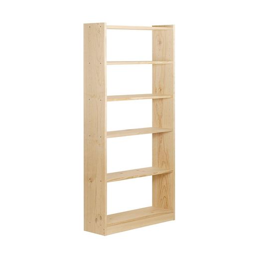 Bibliothèque Gala 6 Etagères 80cm Pin Massif Astigarraga