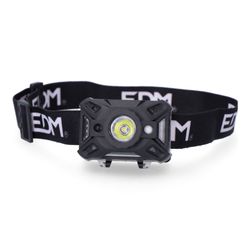 Linterna De Cabeza. Frontal. Con Sensor De Encendido/Apagado 1 Led Cob 5w 7 Tipos De Luz 3xaaa (Incluidas) Edm
