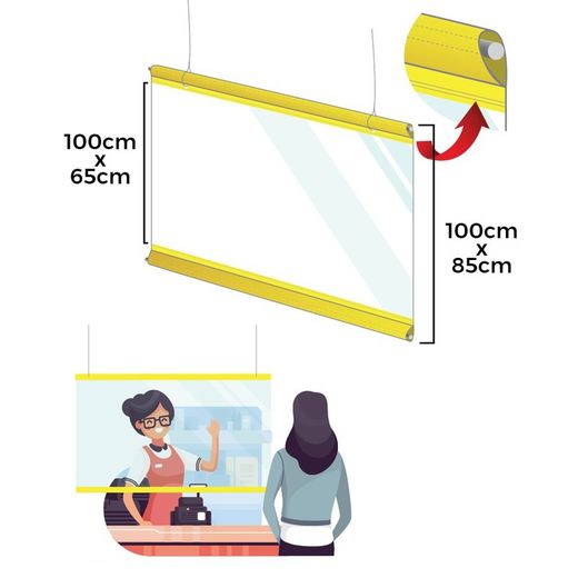 lona dobrável de pvc 1x0,85mt