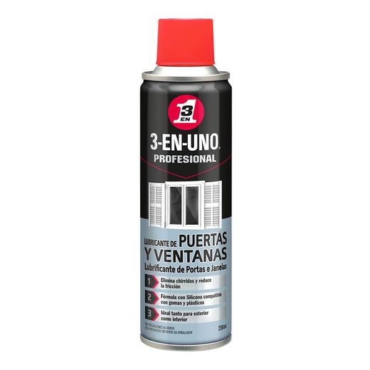 Lubrifiant Portes et Fenêtres 250ml 341027 3 En 1