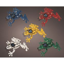 Luz Solar em Forma de Sapo 15,5x16,5x3,7cm Cores Sortidas