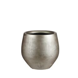 Floreira Redonda Douro Dourada Ø26x23cm