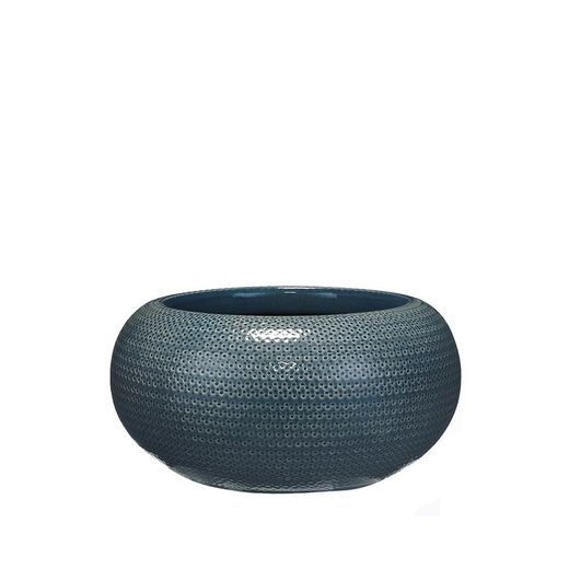 Plantador redondo azul Gabriel Bowl Ø32x16cm