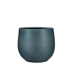 Floreira Redonda Gabriel Azul Ø29x25cm