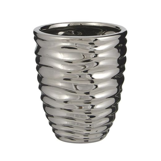 Vasos para Orquídeas Redondos Sortidos Prata Ø13,5x15,5cm