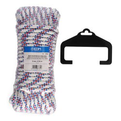 Meada 20 Mt. Adriça Tricolor de Poliéster de Alta Tenacidade. Calibre 8 Mm Edm