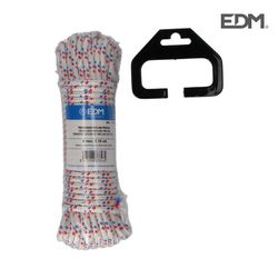 Madeja trenzado nylon 15mts blanco pintas