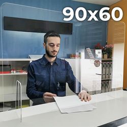 Tela de metacrilato 90x60cm com pequena fenda