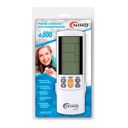 Controle remoto universal para ar condicionado com 4000 códigos Nimo