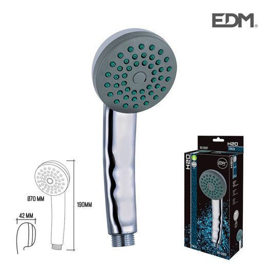 Poignée de douche - anticalcaire - chrome - edm