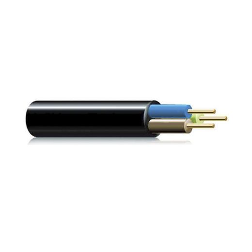 Mangueira acrílica 2x1mm preto euro / mts