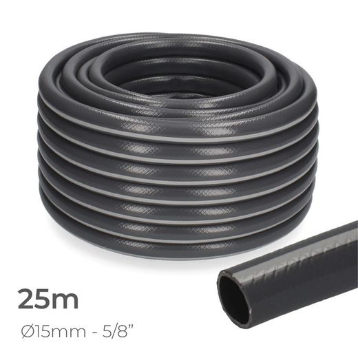 Mangueira de jardim Ecolight Pcv Ø interno 15mm, Ø externo 20mm (5/8") Rolo 25m. Edm