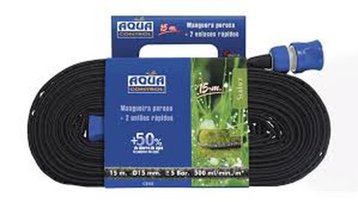 Mangueira Porosa + 2 Links Rápidos Aqua Control