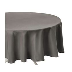Toalha de Mesa Redonda Taupe Antimanchas Diam.180cm