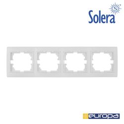 Moldura Horizontal Para 4 Elementos Branco 296x81x10mm S.Europa Solera Erp74u