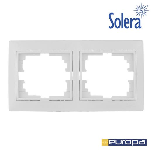 Moldura Para 2 Elementos Horizontais Branco 154x81x10mm S.Europa Solera Erp72u
