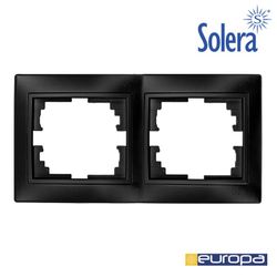 Moldura Para 2 Elementos Horizontais De Grafite 154x81x10mm S.Europa Solera Erp72ngu