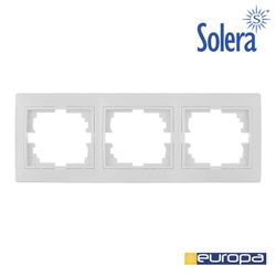 Moldura Para 3 Elementos Horizontais Branco 225x81x10mm S.Europa Solera Erp73u