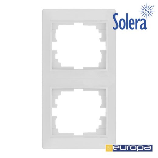 Moldura Vertical Para 2 Elementos Branco 81x154x10mm.S.Europa Solera Erp62u