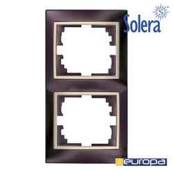 Moldura Vertical Para 2 Elementos Preto 81x154x10mm S.Europa Solera Erp62nu
