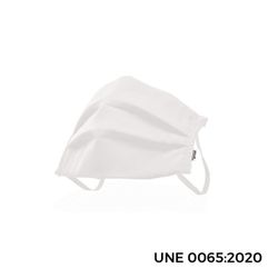 máscara antibacteriana reutilizável branca
