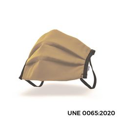 Máscara antibacteriana reutilizável em cor de camelo