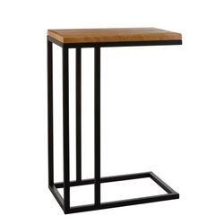 Oskar Table d'Appoint Bois-Noir 66x46x30cm