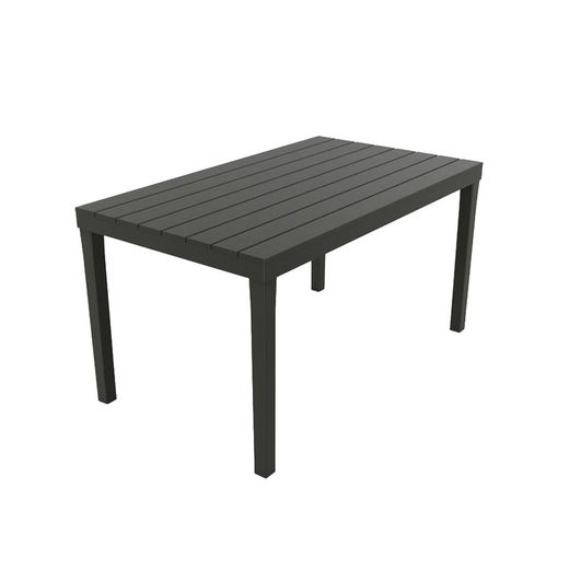 Table rectangulaire noire 138x78x72cm ipae progarden
