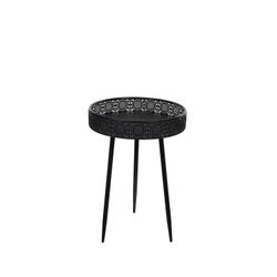 Mesa Redonda Modelo Lagune Metal-Preto Ø40cmxh58cm