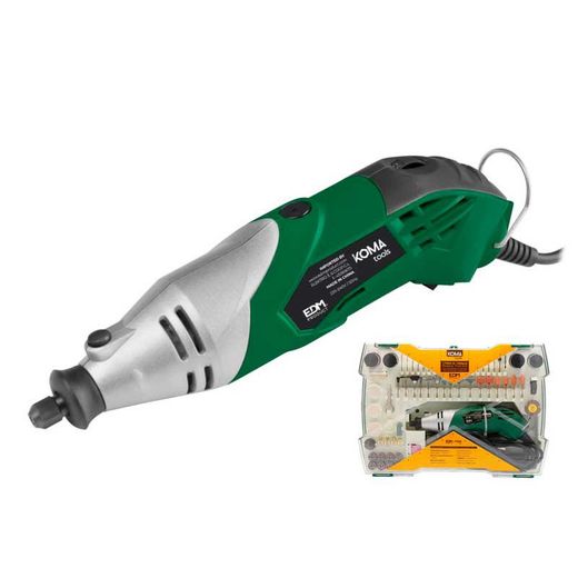 Mini outil multifonctionnel rotatif de puissance 170w avec accessoires edm koma tools