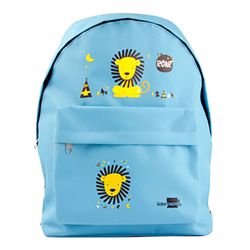 Liderpapel Sac à dos scolaire Lion Sac à dos Bleu clair 38x28x12cm