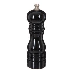 Moinho de pimenta de madeira preta 16cm