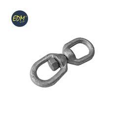 Mosquetão giratório zincado 8mm