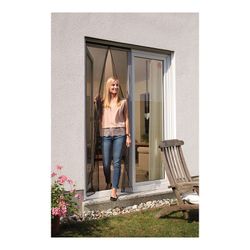 Mosquitera en cortina magnetica antracita 90x210cm