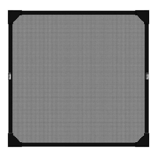 Moustiquaire cadre magnétique anthracite 100x120cm