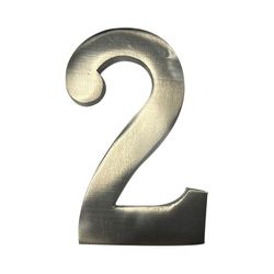 Fixação Invisível Número 2 Níquel Fosco 10cm