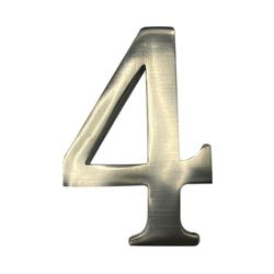 Fixação Invisível Número 4 Níquel Fosco 10cm