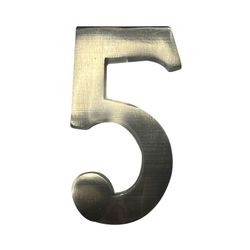 Fixação Invisível Número 5 Níquel Fosco 10cm